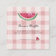 Watermelon Sweet Girl Summer Diaper Raffle  