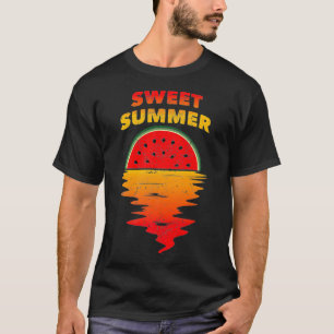 Watermelon - Sweet Summer - Melon - Sunset - Beach T-Shirt
