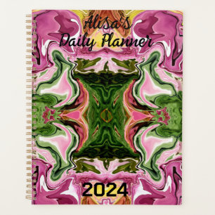 Watermelon Swirls Graphic Design Daily Planner