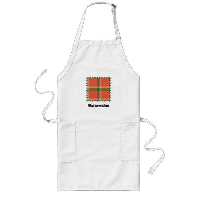 Watermelon Tartan Apron (Front)
