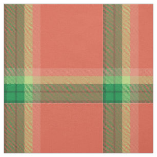 Watermelon Tartan Fabric