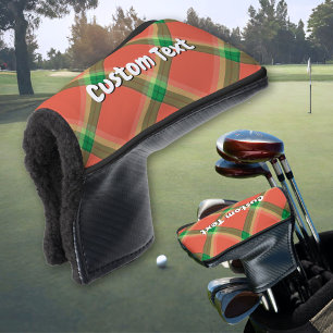 Watermelon Tartan Golf Head Cover