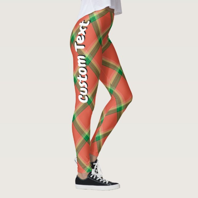 Watermelon Tartan Leggings (Right)