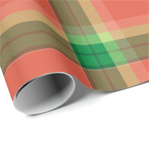 Watermelon Tartan Wrapping Paper