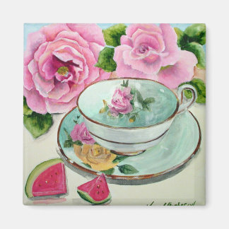 Watermelon & Tea Magnet