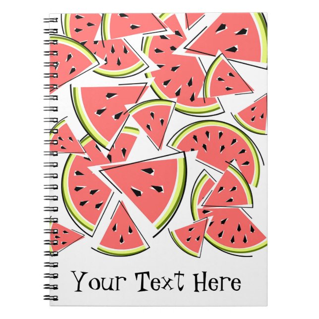 Watermelon Text Notebook (Front)