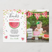 Watermelon Thank You Card One in a melon Summer