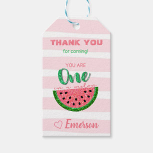 Watermelon Thank You favour Tag, One in a melon Gift Tags