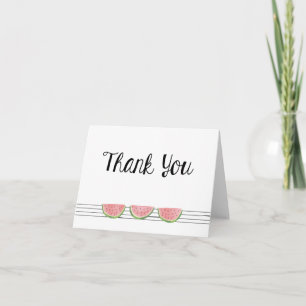 Watermelon Thank You Note Card