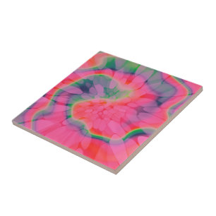 Watermelon Tie-dye Tile