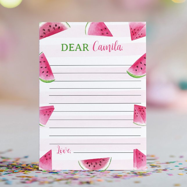 Watermelon Time Capsule Note Message Card (Creator Uploaded)