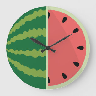 Watermelon Time! Large Clock