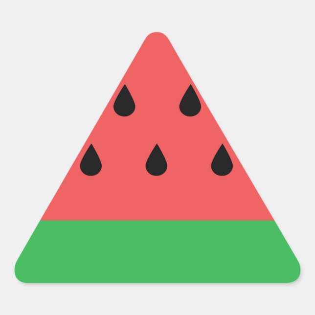 Watermelon Triangle Sticker (Front)