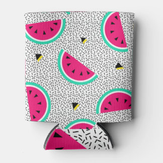 Watermelon triangles: retro summer texture. can cooler