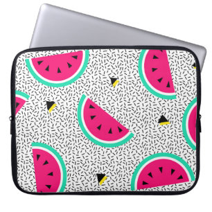 Watermelon triangles: retro summer texture. laptop sleeve