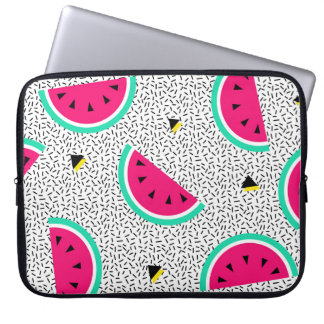 Watermelon triangles: retro summer texture. laptop sleeve