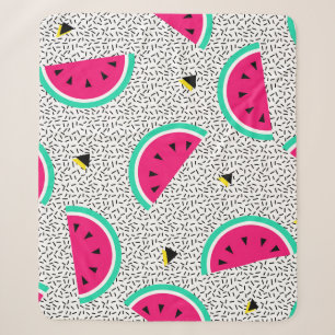 Watermelon triangles: retro summer texture. sherpa blanket