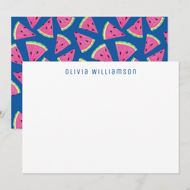 Watermelon Tropical Fruit Card (Front/Back)