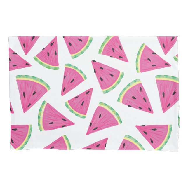 Watermelon tropical fruit pattern pillowcase (Front)
