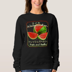 Watermelon Vegan Healthy Fruits And Vegetables Sweatshirt