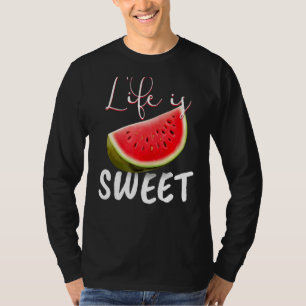 Watermelon Vegan I Life Is Sweet I Garden Nature T-Shirt