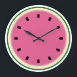 Watermelon Wall Clock<br><div class="desc">Cut a watermelon in half,  arrange twelve seeds around the edge and you've got a slightly silly,  summery clock.</div>