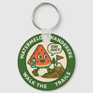 Watermelon Wanderers Walk The Trails Key Ring