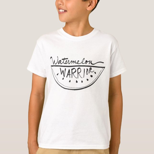 "Watermelon Warrior" Organic Kids T-Shirt (Front)