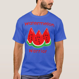 Watermelon Warrior Sweet Summer Fruit Lover Vegan  T-Shirt