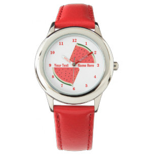 Watermelon Watch with Custom Text Name