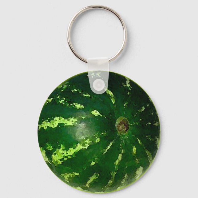 Watermelon Watercolor - Key Chain (Front)