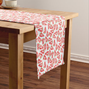 Watermelon watercolour pattern. Hello summer! Short Table Runner