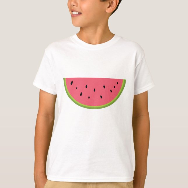 Watermelon Watermelon Fruit Sweet Health Red Half T-Shirt (Front)