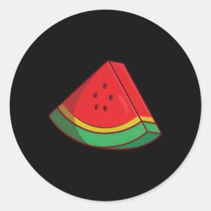 Watermelon Watermelons Fruit Food Classic Round Sticker