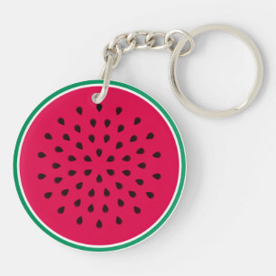Watermelon Wedge Key Ring