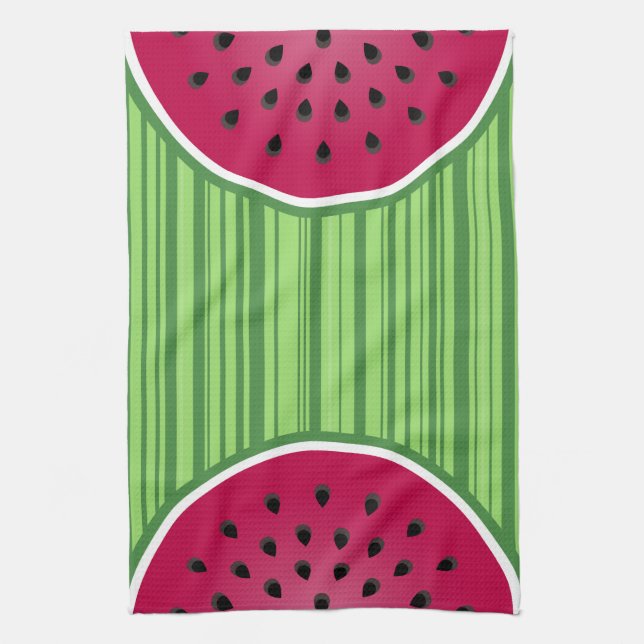 Watermelon Wedgies Tea Towel (Vertical)