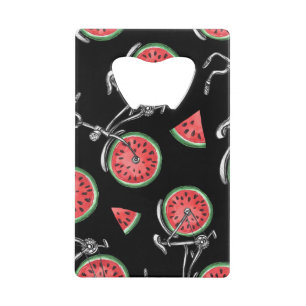 Watermelon wheel bicycles, summer pattern.