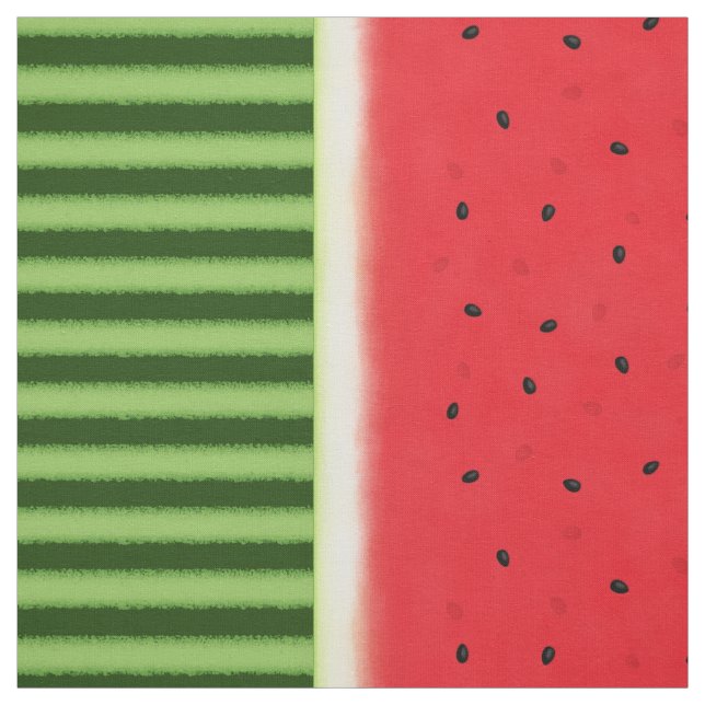 Watermelon with Rind & Peel (small scale) Fabric (Swatch)