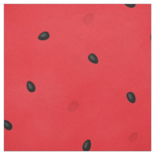 Watermelon with Seeds & Seed Holes (large scale) Fabric