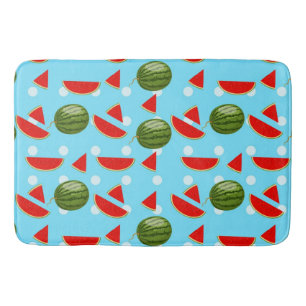 Watermelon With Slice Bath Mat