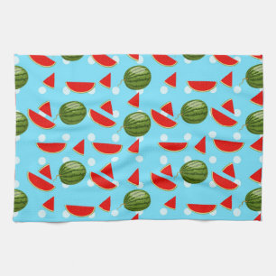 Watermelon With Slice Tea Towel