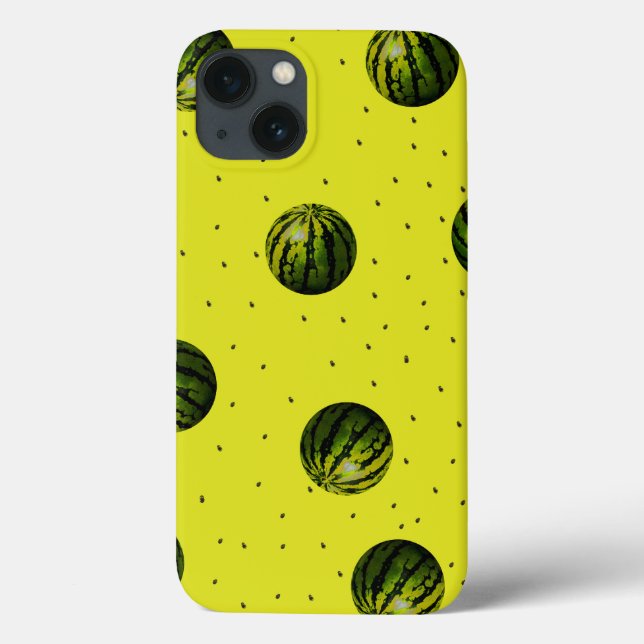 watermelon yellow with seeds Case-Mate iPhone case (Back)