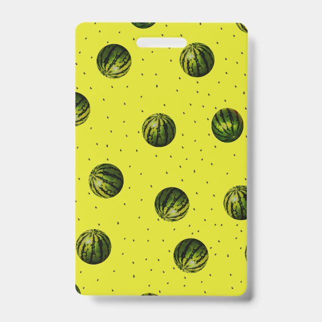 Watermelon Yellow with Seeds ID Badge (Front)
