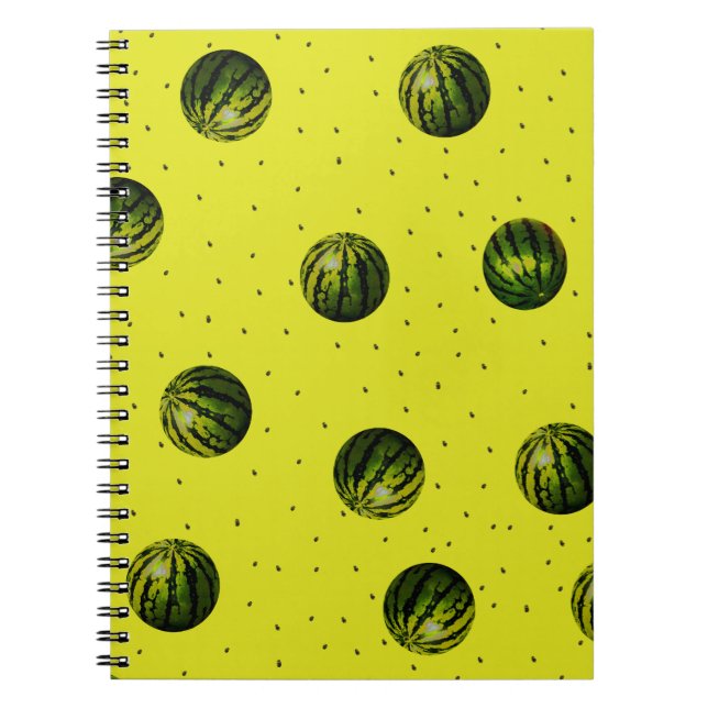 watermelon yellow with seeds notebook (Front)