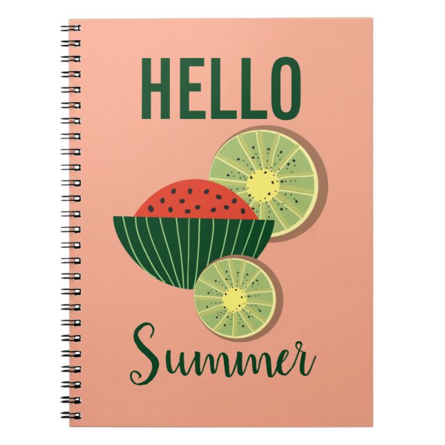 Watermelons and kiwis notebook (Front)