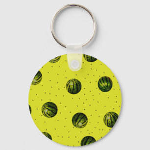 watermelons and seeds products key ring