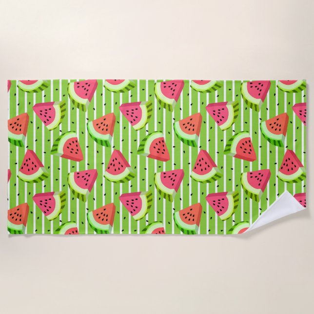 Watermelons  beach towel (Front)