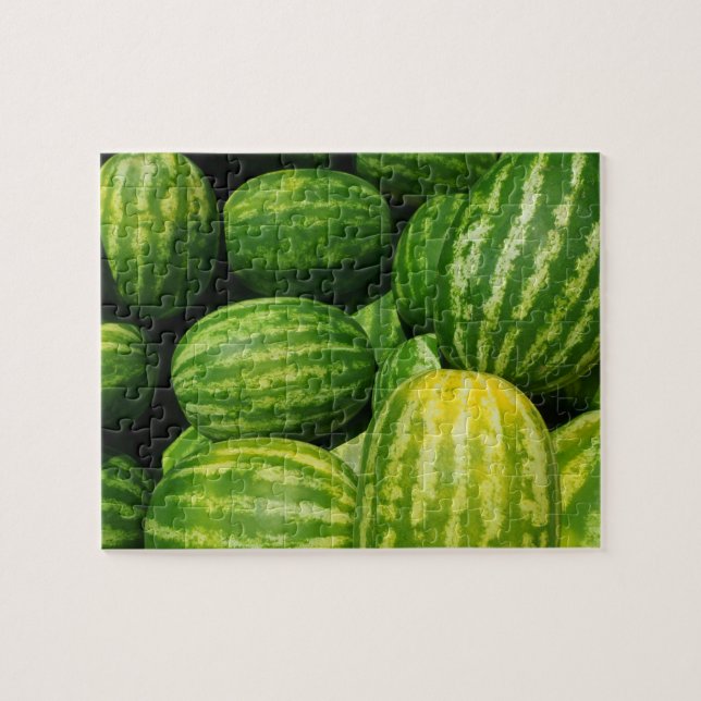 Watermelons Food Stall Photo Jigsaw Puzzle (Horizontal)