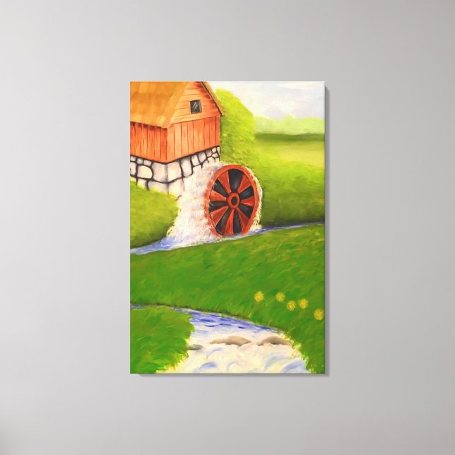 Watermill Canvas Print (Front)