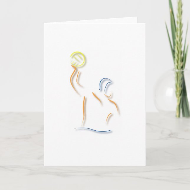 Waterpolo Greeting Card (Front)